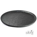 پلیت گرد 35  سانت بلک ملامین (یک عددی) - تصویر 2