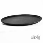 پلیت گرد 32سانت بلک ملامین تورزن (یک عددی) - تصویر 2