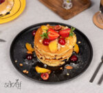 پلیت گرد 25 سانت بلک ملامین تورزن (یک عددی)