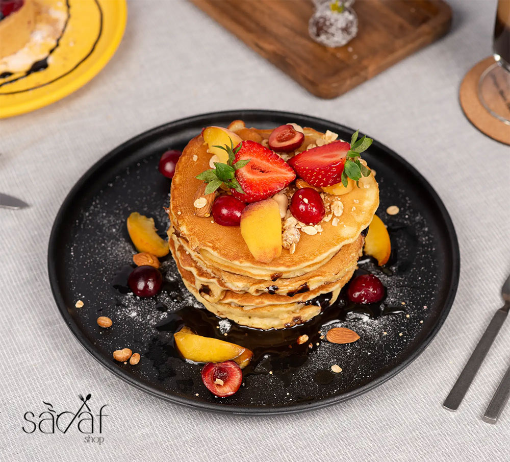 1ددد پلیت گرد 25 سانت بلک ملامین تورزن (یک عددی) - تصویر 1