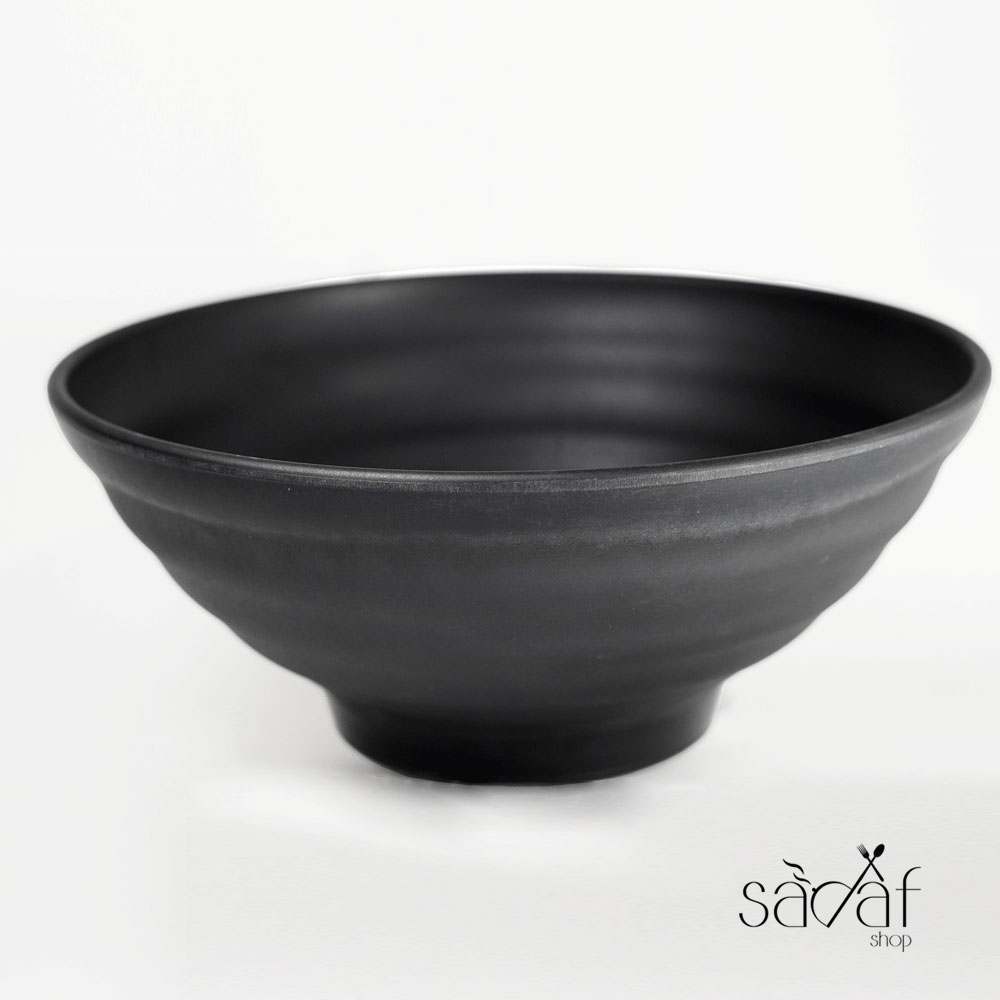 3-9 کاسه سالاد بلک ملامین 25 سانت (یک عددی) - تصویر 1