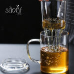 لیوان دمنوش تمام پیرکس استوانه دو جداره ساده (یک عددی)