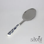 کفگیر دسته سرامیکی طرح گل آبی دنی هوم (یک عددی) - تصویر 3