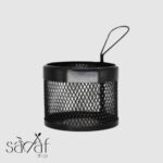 سبدسرو گرد تک دسته فلزی توری