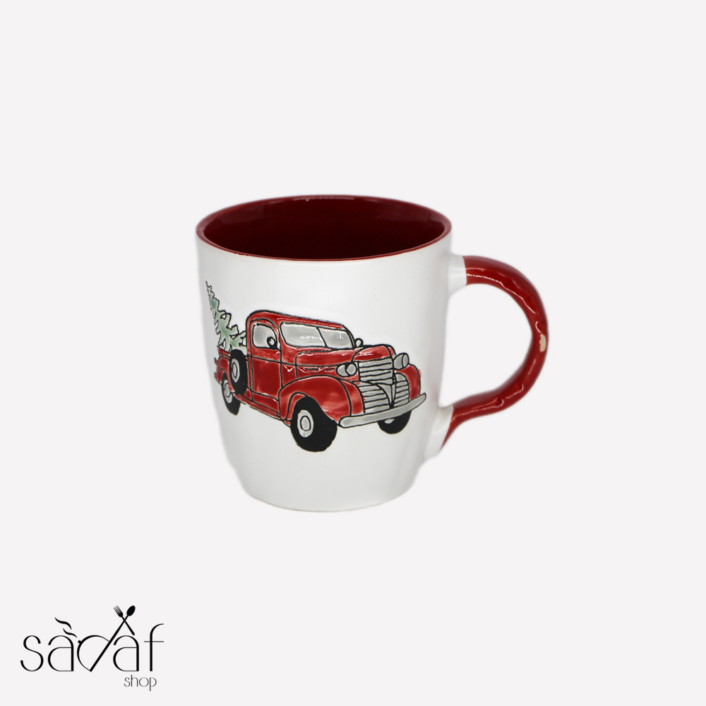 Untitled-1 ماگ بزرگ سرامیک 350 سی سی طرح ماشین خارجی (یک عددی) - تصویر 1