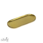 سینی استیل طلایی بیضی23/9 - تصویر 3