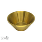 کاسه استیل طلایی مخروطی 18 سانت (یک عددی)