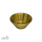 کاسه استیل طلایی مخروطی 14 سانت (یک عددی)
