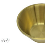 کاسه استیل طلایی مخروطی 14 سانت (یک عددی) - تصویر 3