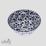 پیاله گود سرامیکی 17سانت طرح گل آبی دنی هوم (یک عددی) - تصویر 2