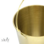 سطل دسته دار1.7 لیتر استیل طلایی - تصویر 4