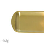 سینی استیل طلایی مستطیل 24/14 سانت  (یک عددی) - تصویر 2