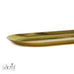 سینی استیل طلایی بیضی30/12 - تصویر 2