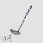 ملاقه دسته سرامیکی طرح گل آبی دنی هوم (یک عددی) - تصویر 2