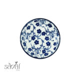 پیاله مزه گرد تخت سرامیکی 10 طرح گل آبی دنی هوم (یک عددی) - تصویر 2