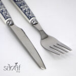 کارد و چنگال میوه خوری دسته سرامیک طرح ایکس دنی هوم (جفتی) - تصویر 3