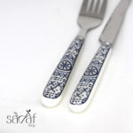 کارد و چنگال میوه خوری دسته سرامیک طرح ایکس دنی هوم (جفتی) - تصویر 4