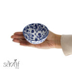 پیاله مزه گود سرامیکی 10سانت طرح گل آبی دنی هوم (یک عددی) - تصویر 4