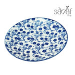 زیر دستی گرد سرامیکی 22 طرح گل آبی دنی هوم (یک عددی) - تصویر 3