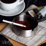 زیر سیگاری استیل گود گرد 7سانت کوچک خارجی (یک عددی)