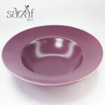 بشقاب پاستا خوری سرامیک کرامیکا ترکیه همراه با قاشق و چنگال مخصوص( یک عددی) - تصویر 3