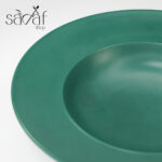 پلیت سرو گودکلاسیک 27 سانت ملامین سبز (یک عددی) - تصویر 3