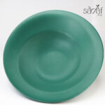 پلیت سرو نیم گود ملامین سبز (یک عددی)