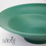 پلیت سرو نیم گود ملامین سبز (یک عددی) - تصویر 2