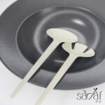 بشقاب پاستا خوری سرامیک کرامیکا ترکیه همراه با قاشق و چنگال مخصوص( یک عددی)