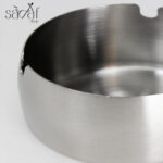 زیر سیگاری استیل گود گرد 7سانت کوچک خارجی (یک عددی) - تصویر 2