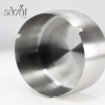 زیر سیگاری استیل گود گرد 11 سانت بزرگ خارجی (یک عددی) - تصویر 4