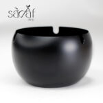 زیر سیگاری فلزی گرد مشکی تپل گود 9سانت گلارینو (یک عددی) - تصویر 3