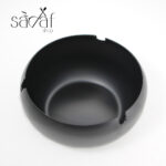 زیر سیگاری فلزی گرد مشکی تپل گود 9سانت گلارینو (یک عددی)