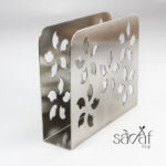 جای دستمال رو میزی استیل مستطیل (یک عددی)