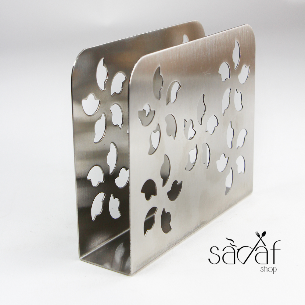 IMG_6605 جای دستمال رو میزی استیل مستطیل (یک عددی) - تصویر 1