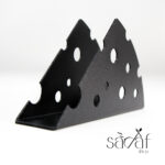 جای دستمال رو میزی فلزی مشکی پنیر (یک عددی) - تصویر 2