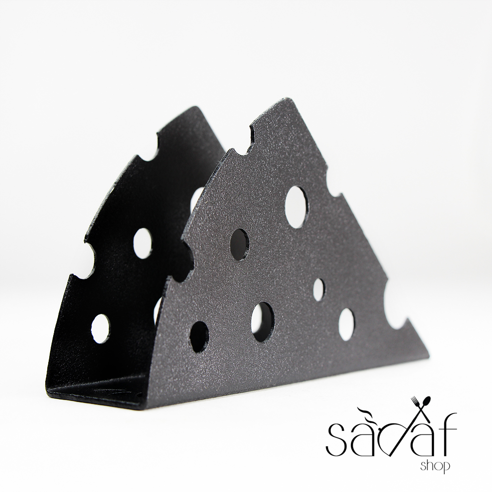 IMG_6608 جای دستمال رو میزی فلزی مشکی پنیر (یک عددی) - تصویر 1