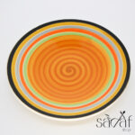 زیر دستی 20سانت رنگین کمان نارنجی دوریکا  (یک عددی)