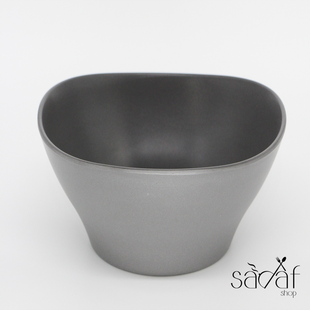 IMG_6674 کاسه سرو دفرم گری ملامین نوک مدادی (یک عددی) - تصویر 1