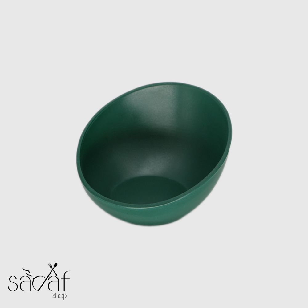 Untitled-1 ظرف پیش غذا کج ملامین سبز ( یک عددی) - تصویر 1