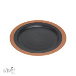 پلیت سرو تخت بلک ملامین 30 دور نارنجی ( یک عددی)