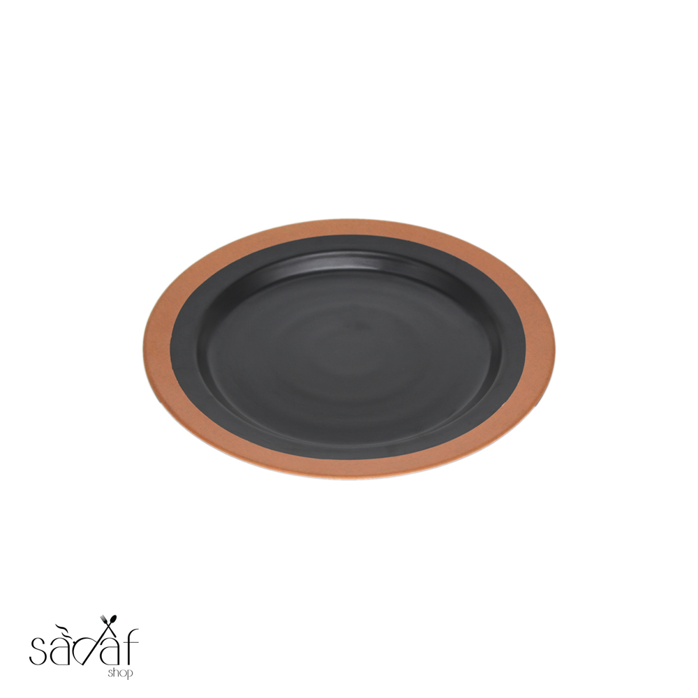 Untitled-1 زیر دستی 20 بلک ملامین دور نارنجی ( یک عددی) - تصویر 1