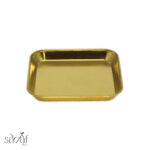ظرف استیل طلایی مربع23/23 (یک عددی)