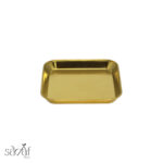 ظرف استیل طلایی مربع 14/14 سانت ( یک عددی)