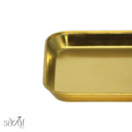 ظرف استیل طلایی مربع 14/14 سانت ( یک عددی) - تصویر 3