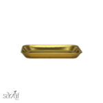 ظرف استیل طلایی مربع 14/14 سانت ( یک عددی) - تصویر 2