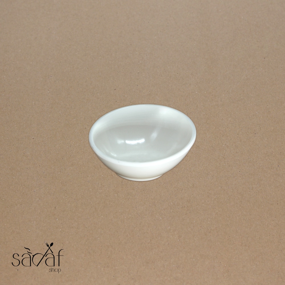 Untitled-4 پیاله سرو ملامین گرد سفید 9 سانت امارات ( یک عددی) - تصویر 1