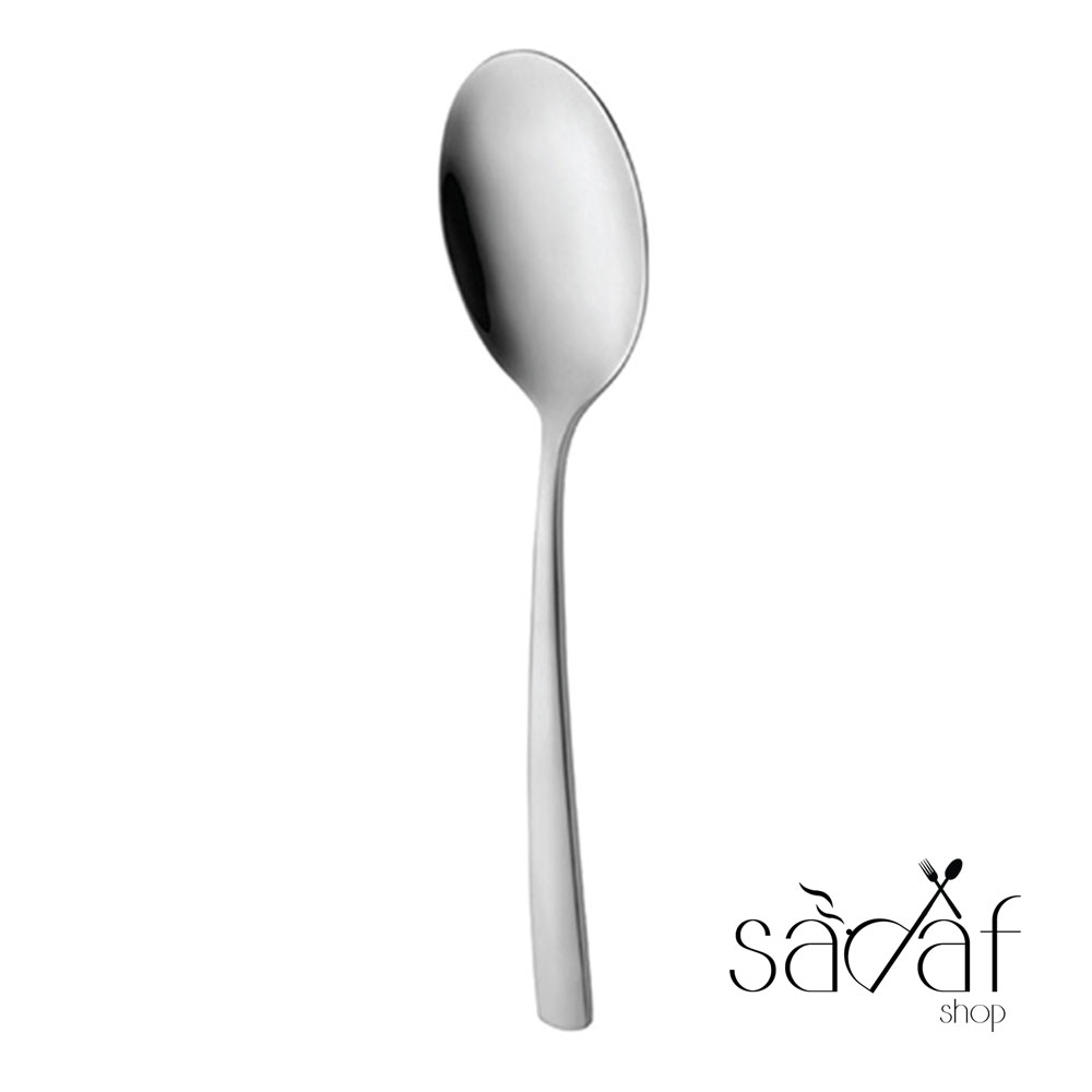 1gh قاشق سرو خورشت مدل فلورانس ناب استیل( براق ) (یک عددی) - تصویر 1