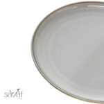 بشقاب تخت استخوانی 25 لبه قهوه ای هوم زارا (یک عددی) - تصویر 3