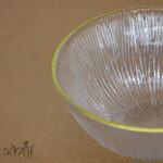 پیاله گود 17سانت شیشه ای سولو دور طلا ( یک عددی) - تصویر 2